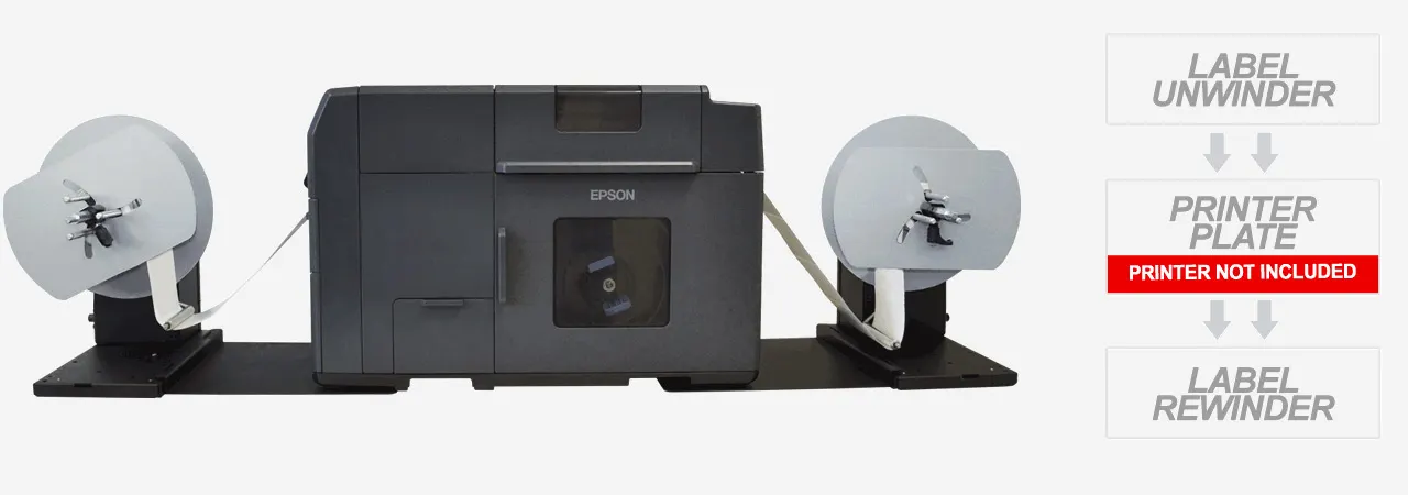 label unwinder/rewinder for Epson C7500 printers